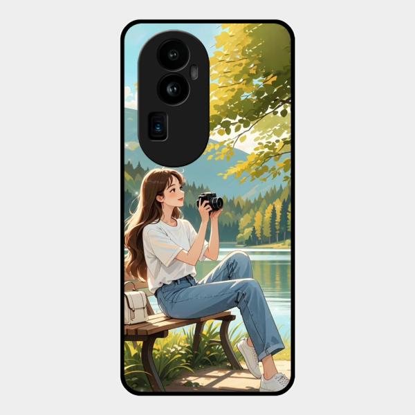 Nature’s Frame Glass Case Cover For Oppo Reno 10 Pro Plus 5G