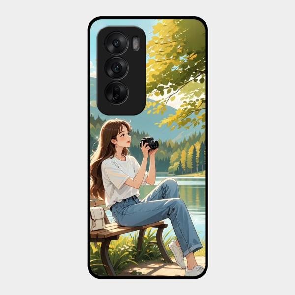 Nature’s Frame Glass Case Cover For Oppo Reno 12 5G
