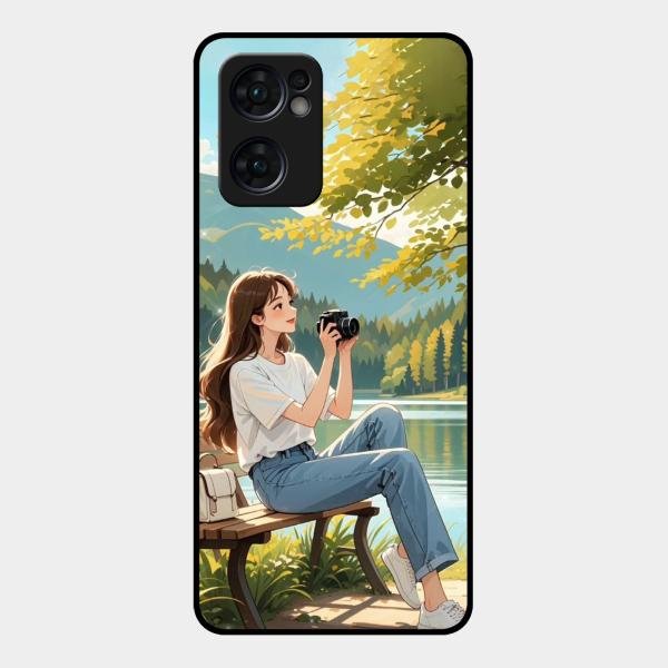 Nature’s Frame Glass Case Cover For Oppo Reno 7 5G