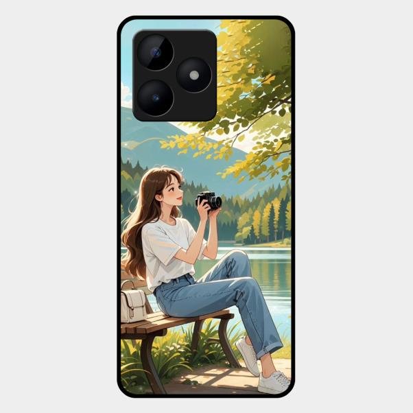 Nature’s Frame Glass Case Cover For Realme C53