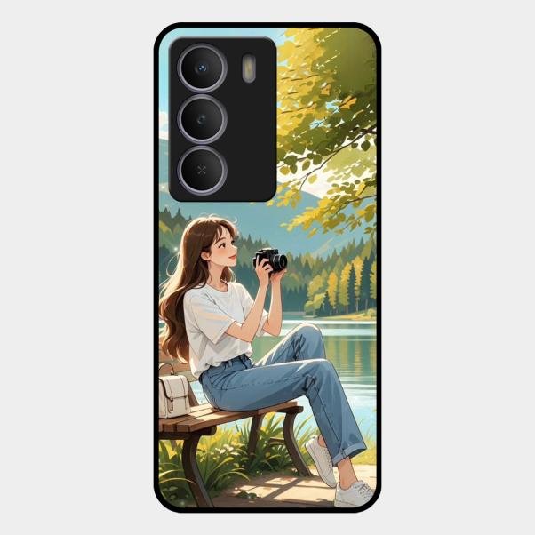 Nature’s Frame Glass Case Cover For Realme P3 Lite 5G