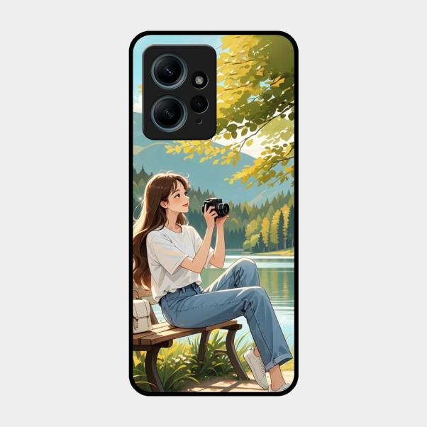 Nature’s Frame Glass Case Cover For Redmi Note 12 4G