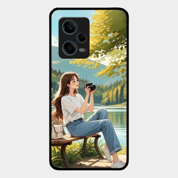 Nature’s Frame Glass Case Cover For Redmi Note 12 Pro Plus 5G