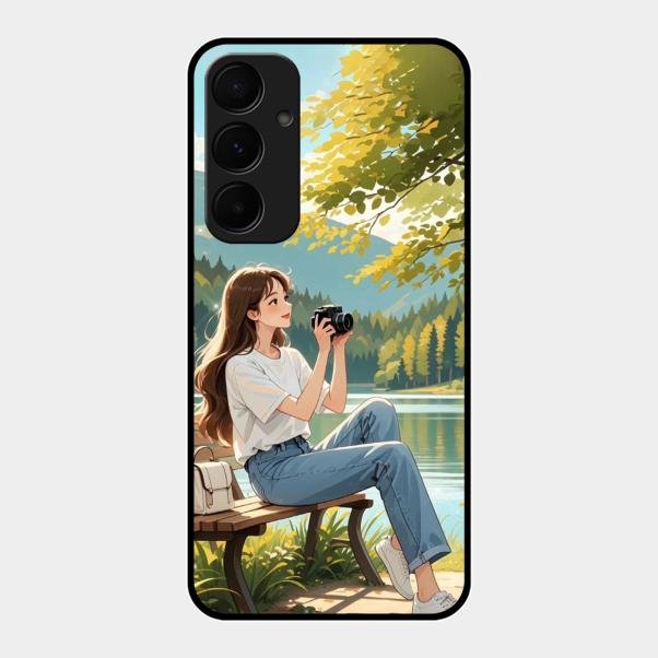 Nature’s Frame Glass Case Cover For Samsung Galaxy A35 5G