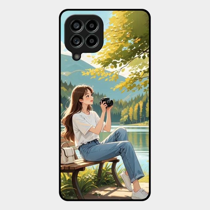 Nature’s Frame Glass Case Cover For Samsung Galaxy M53 5G