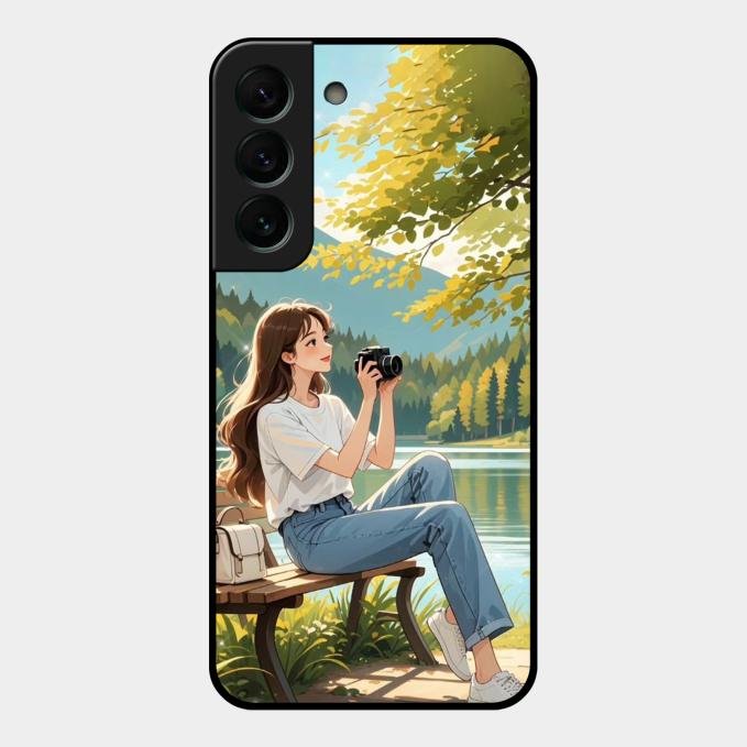 Nature’s Frame Glass Case Cover For Samsung Galaxy S22 Plus 5G
