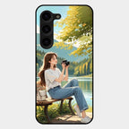 Nature's Frame Glass Case Cover For Samsung Galaxy S23 Plus 5G