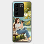 Nature's Frame Glass Case Cover For Vivo V27 Pro 5G