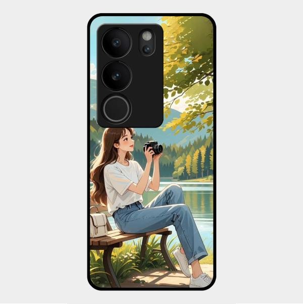 Nature’s Frame Glass Case Cover For Vivo V29 Pro 5G