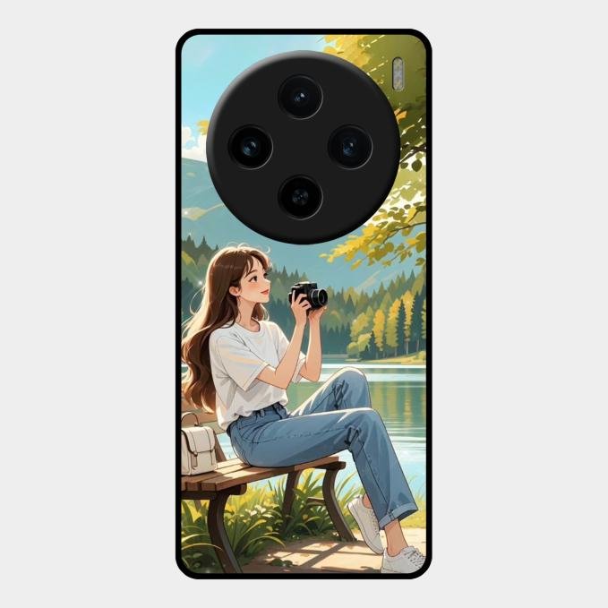 Nature’s Frame Glass Case Cover For Vivo X100 5G