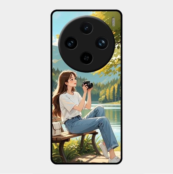 Nature’s Frame Glass Case Cover For Vivo X100 Pro 5G