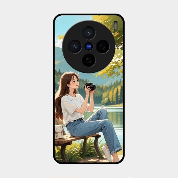 Nature’s Frame Glass Case Cover For Vivo X200 5G