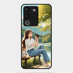 Nature's Frame Glass Case Cover For Vivo Y200 5G