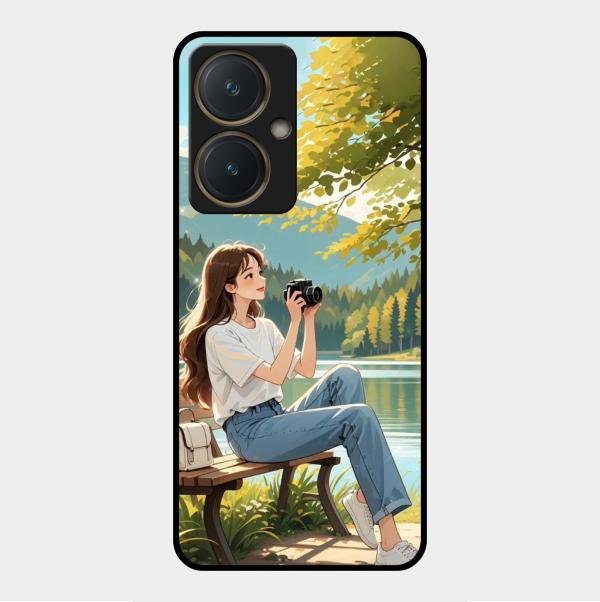 Nature’s Frame Glass Case Cover For Vivo Y27