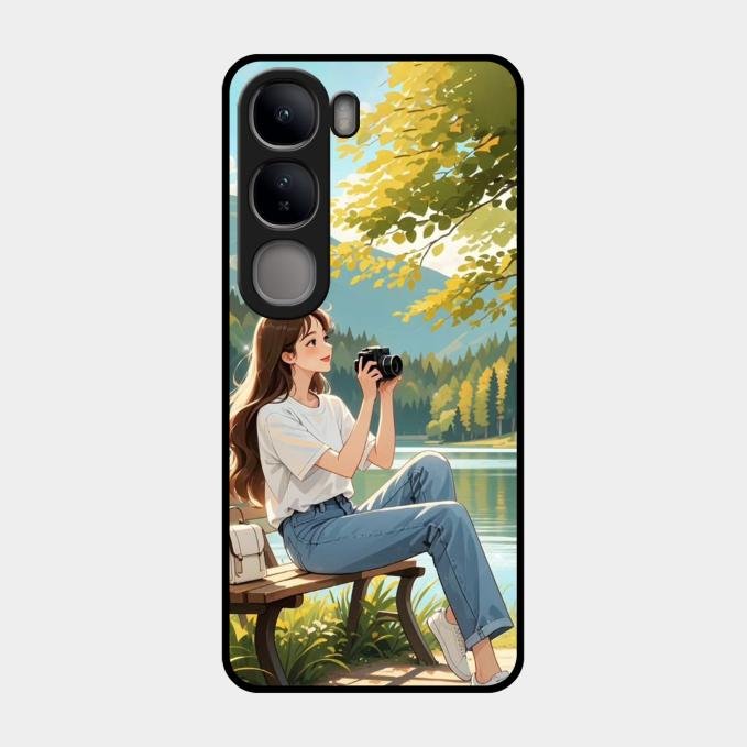 Nature’s Frame Glass Case Cover For Vivo Y300 5G