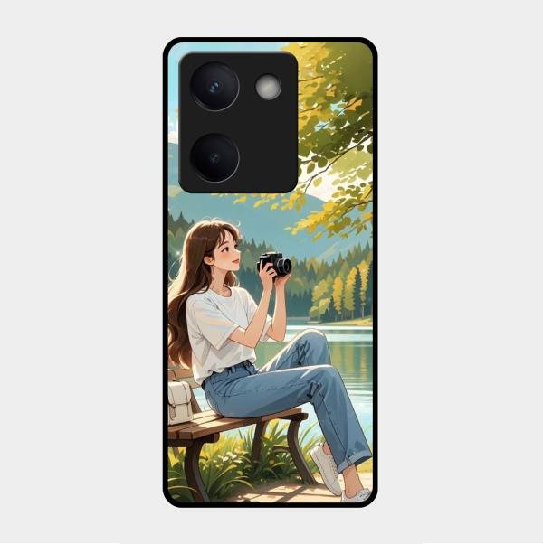 Nature’s Frame Glass Case Cover For Vivo Y300 Plus 5G