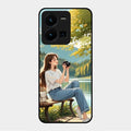 Nature’s Frame Glass Case Cover For Vivo Y35