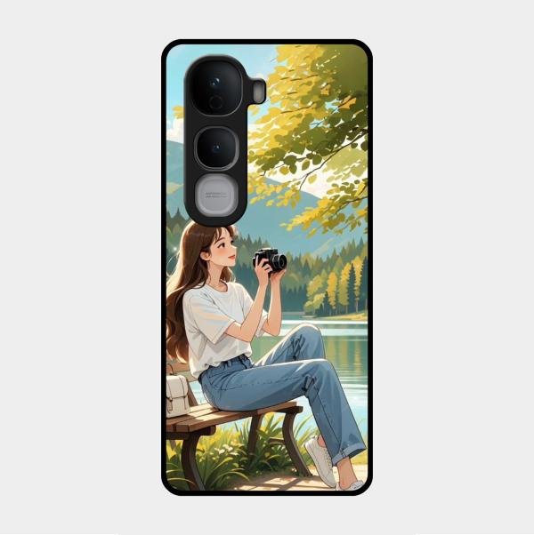 Nature’s Frame Glass Case Cover For Vivo Y400 Pro 5G