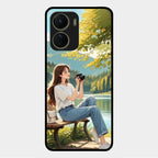 Nature's Frame Glass Case Cover For Vivo Y56 5G