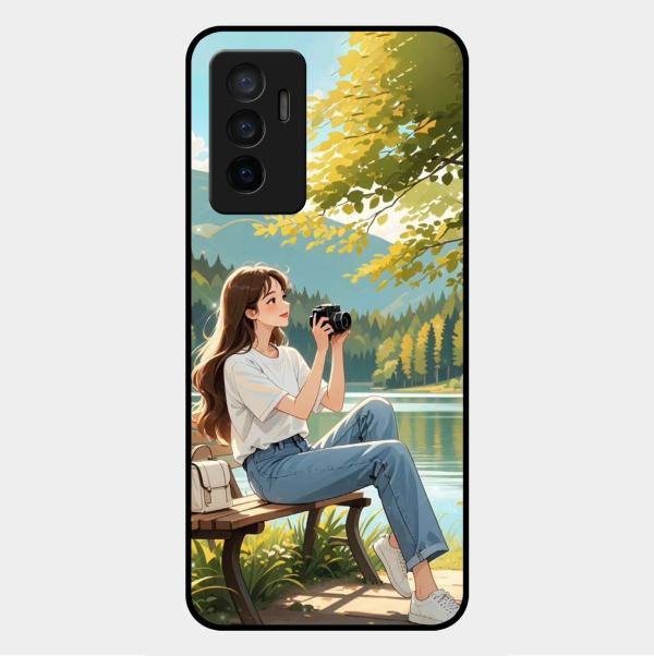 Nature’s Frame Glass Case Cover For Vivo Y75 4G