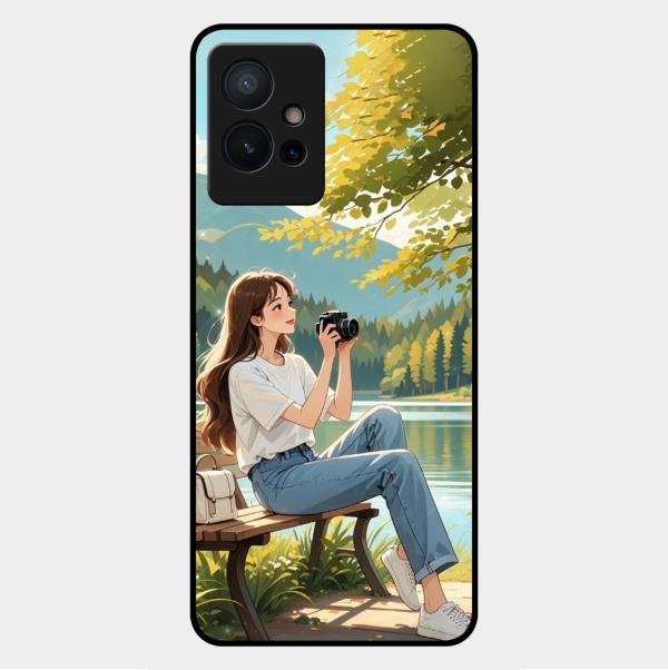 Nature’s Frame Glass Case Cover For Vivo Y75 5G