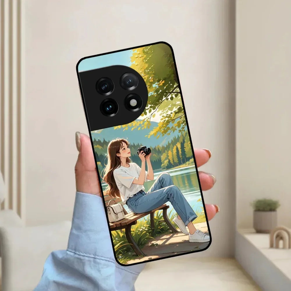 Natures Frame Glossy Metal Case Cover For OnePlus - ShopOnCliQ