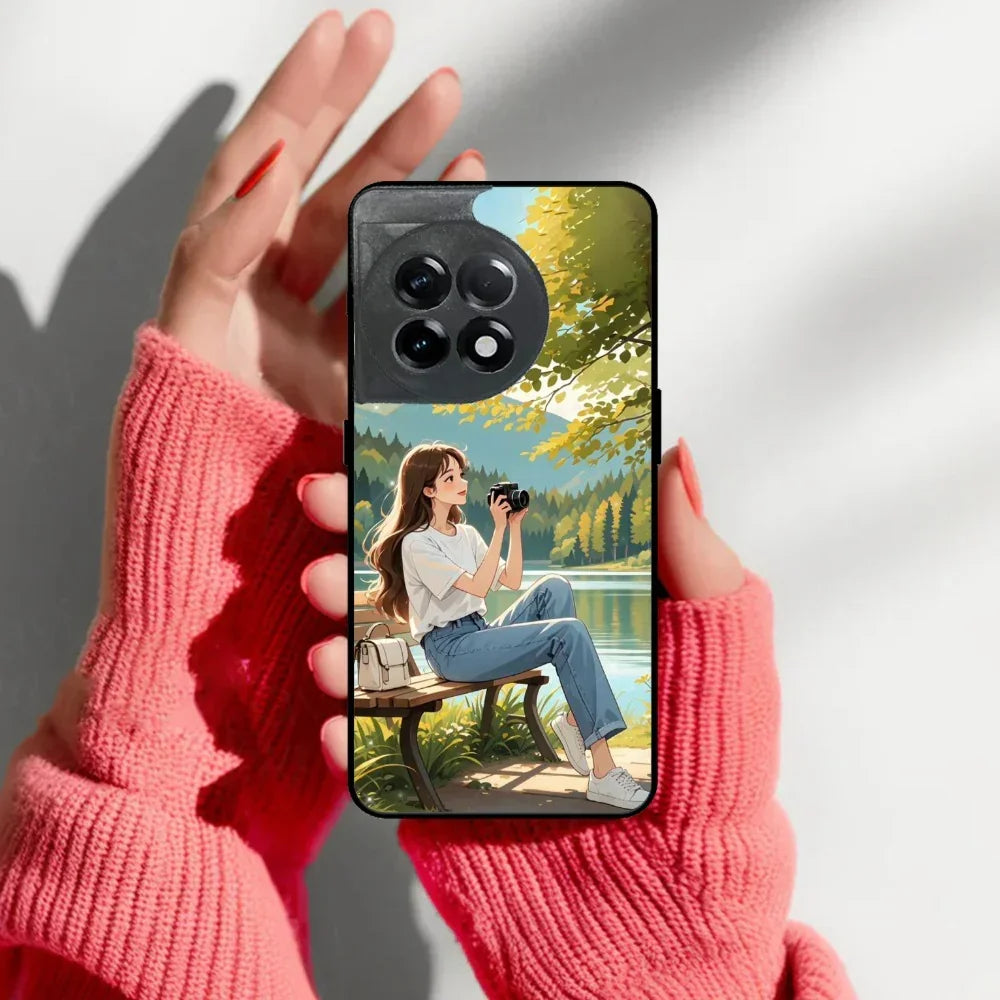 Natures Frame Glossy Metal Case Cover For OnePlus - ShopOnCliQ