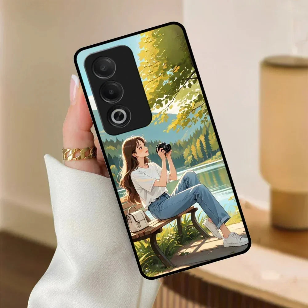 Natures Frame Glossy Metal Case Cover For Oppo - ShopOnCliQ