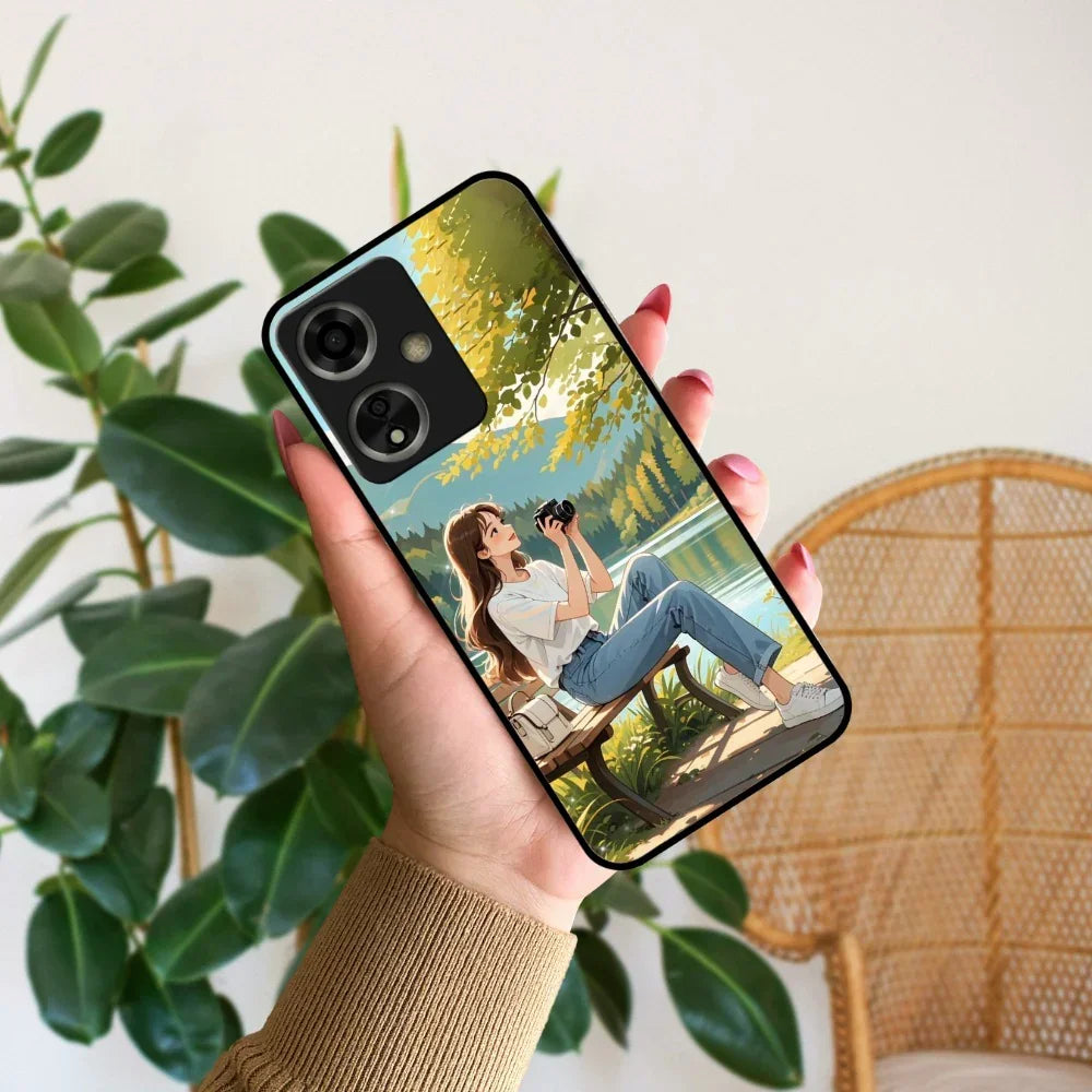 Natures Frame Glossy Metal Case Cover For Oppo - ShopOnCliQ