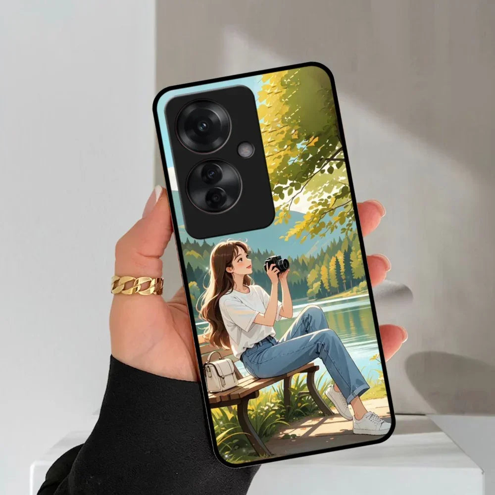 Natures Frame Glossy Metal Case Cover For Oppo - ShopOnCliQ