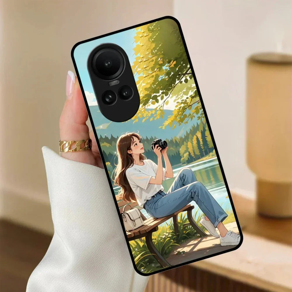 Natures Frame Glossy Metal Case Cover For Oppo - ShopOnCliQ