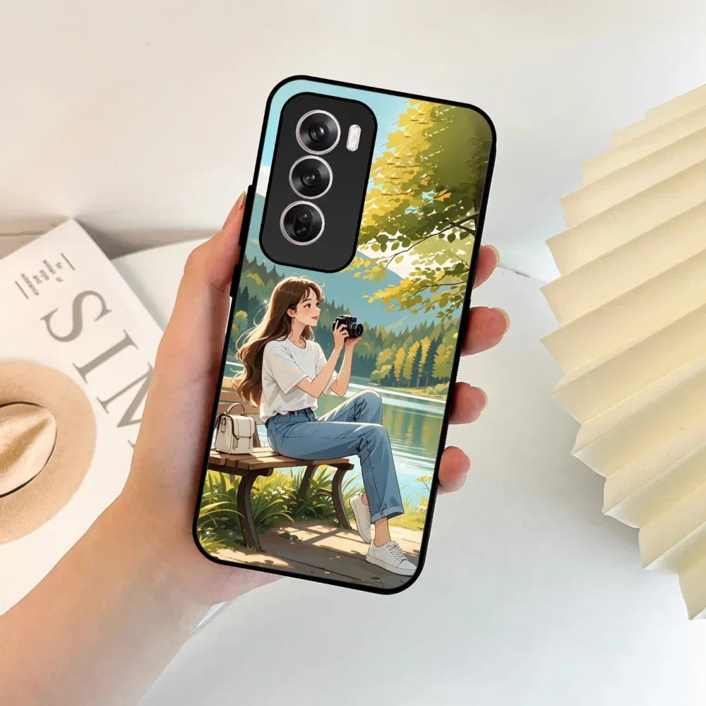 Natures Frame Glossy Metal Case Cover For Oppo - ShopOnCliQ