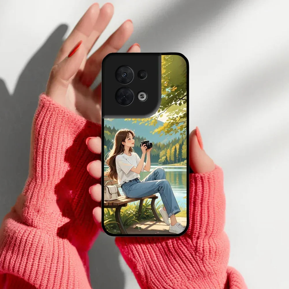 Natures Frame Glossy Metal Case Cover For Oppo - ShopOnCliQ