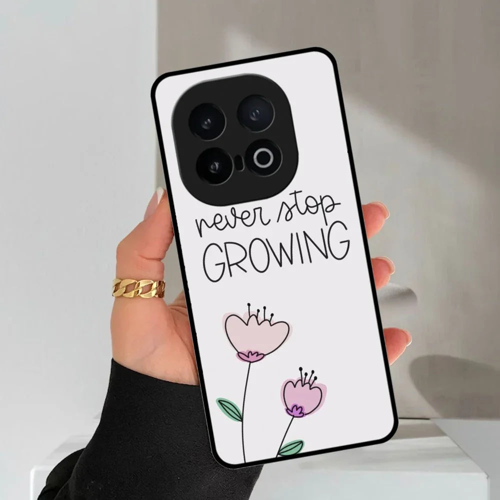 Never Stop Growing Glossy Metal Case Cover For Vivo - ShopOnCliQ