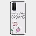 Never Stop Growing Glossy Metal Case Cover For Iqoo 3 5G