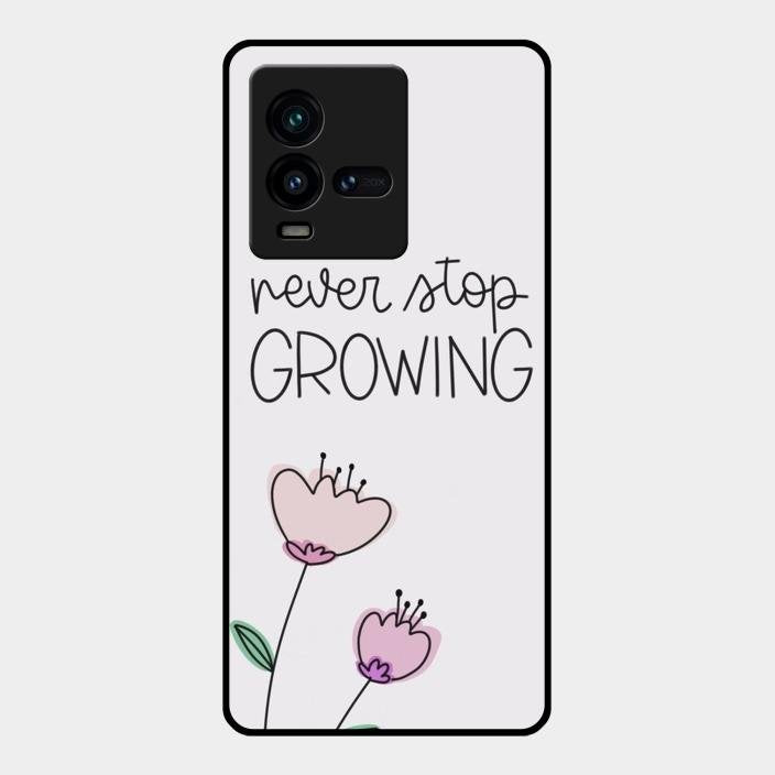 Never Stop Growing Glossy Metal Case Cover For Iqoo 9T 5G