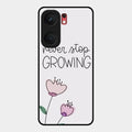 Never Stop Growing Glossy Metal Case Cover For Iqoo Neo 9 Pro 5G