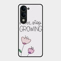 Never Stop Growing Glossy Metal Case Cover For Iqoo Z10 Lite