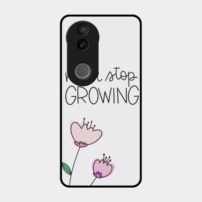 Never Stop Growing Glossy Metal Case Cover For Iqoo Z10R