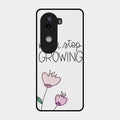 Never Stop Growing Glossy Metal Case Cover For Iqoo Z9S 5G