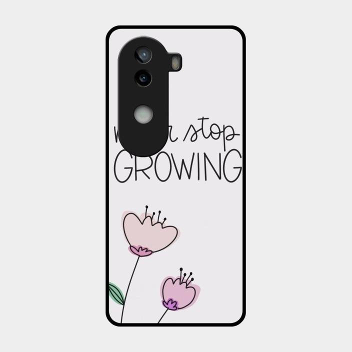 Never Stop Growing Glossy Metal Case Cover For Iqoo Z9S 5G