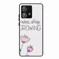 Never Stop Growing Glossy Metal Case Cover For Motorola Edge 40 5G
