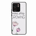 Never Stop Growing Glossy Metal Case Cover For Motorola Edge 40