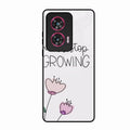 Never Stop Growing Glossy Metal Case Cover For Motorola Edge 50 Fusion 5G