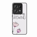 Never Stop Growing Glossy Metal Case Cover For Motorola Edge 50 Pro