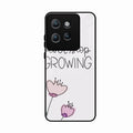 Never Stop Growing Glossy Metal Case Cover For Motorola Edge 50
