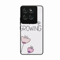 Never Stop Growing Glossy Metal Case Cover For Motorola Edge 60 Pro 5G