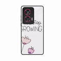 Never Stop Growing Glossy Metal Case Cover For Motorola G96 5G