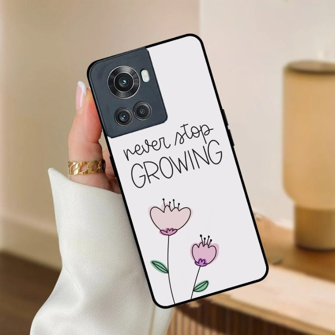 Never Stop Growing Glossy Metal Case Cover For OnePlus