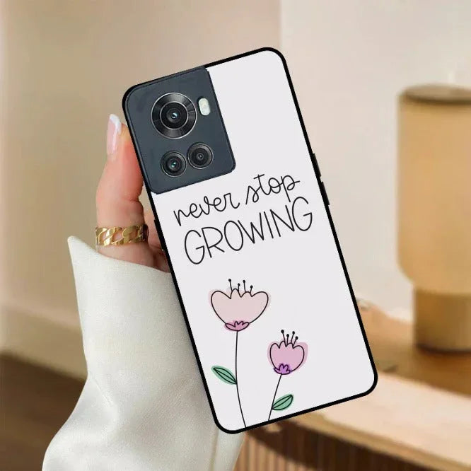Never Stop Growing Glossy Metal Case Cover For OnePlus - ShopOnCliQ